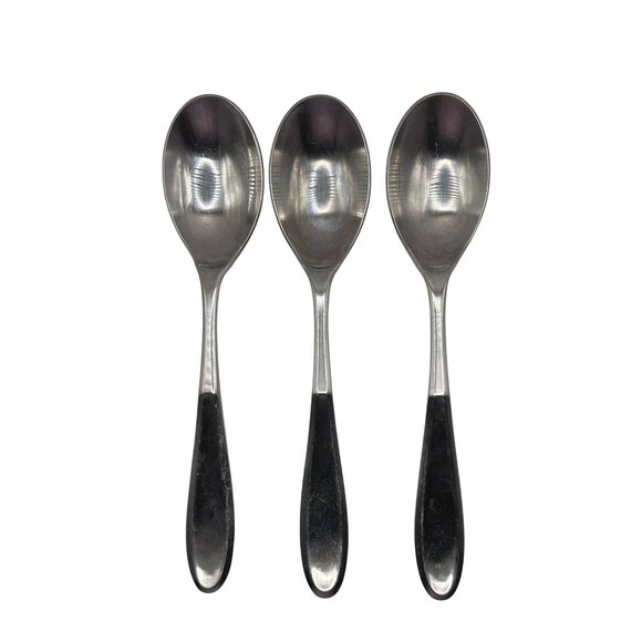 Retroneu Tivoli Contour Stainless Steel Soup Spoons Set Of 3 flatware - Picture 2 of 5